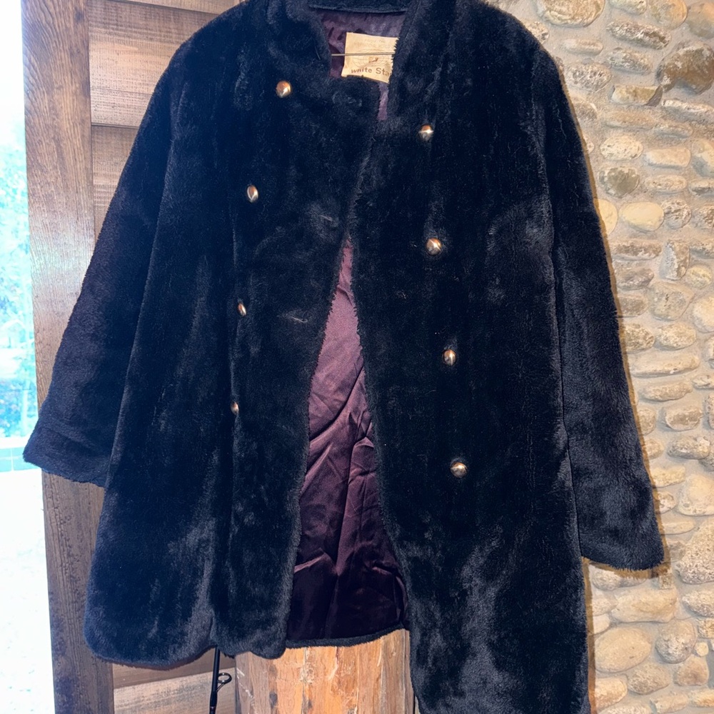 White Stag Black Teddy Jacket